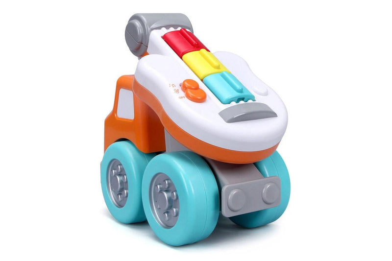 BB Junior 18cm Drive n' Rock Tow Truck w Guitar Baby Toddler Vehicle Toy 12-36m