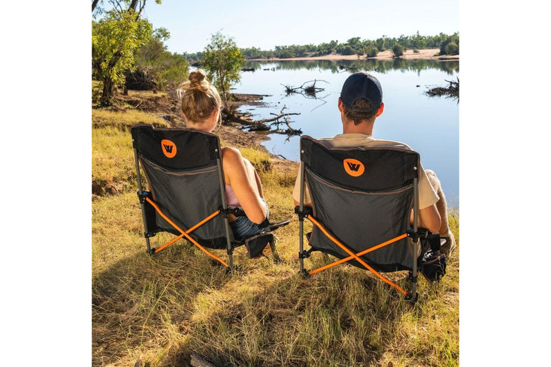 Wildtrak Falls Event Chair 135Kg Weight Rating Outdoor Camping Hiking 53x72cm