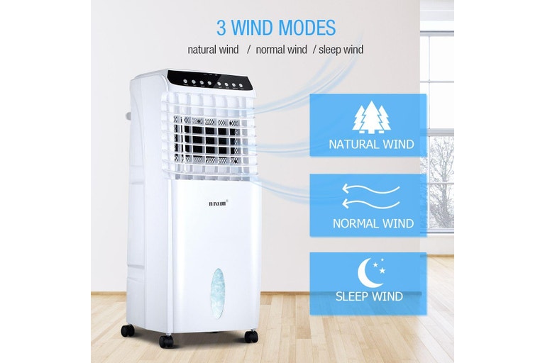 10L Evaporative Air Cooler Fan Ionizer/Humidifier Remote Control Conditioner