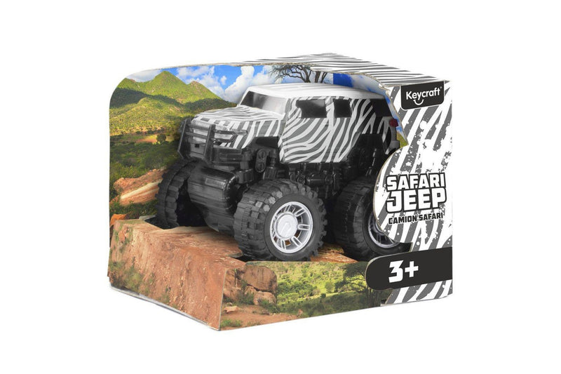 2x Pocket Money Fun Safari Jeep Friction Truck Kids Pull-Back Vehicle Toy 3+ BLK