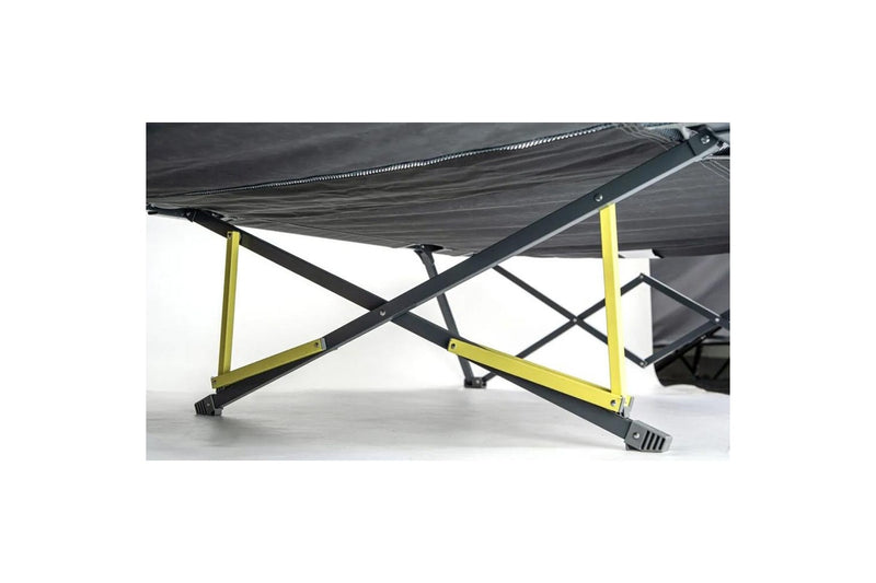 Quest Crossbow Swag 218cm Steel Stretcher Sleeping Cot Bed w Carry Bag Green