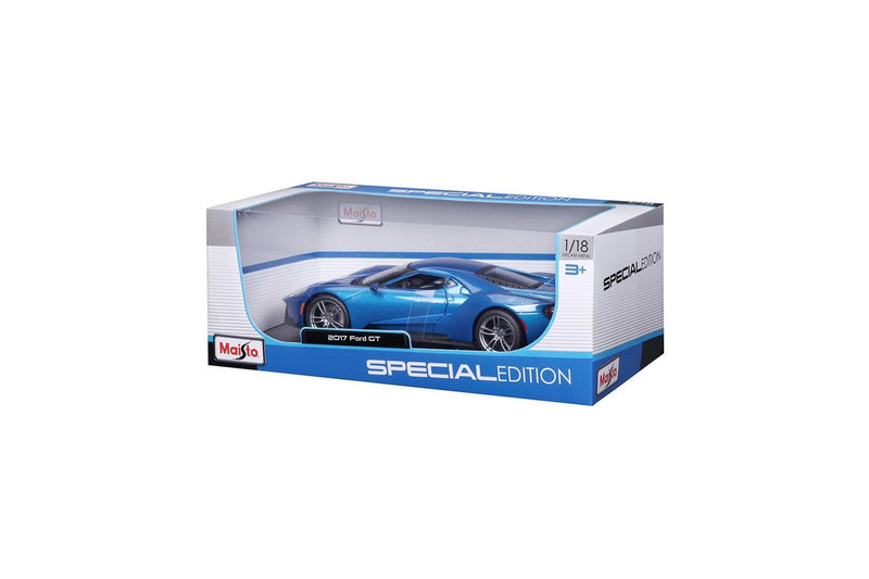 Maisto Special Edition 1:18 2017 Replica Diecast Ford GT Blue Toy Model Car 3y+