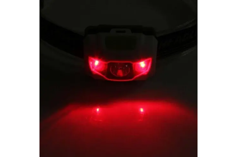 Led Headlamp 3 Leds White Red Light 3W Lightweight Green Head Torches