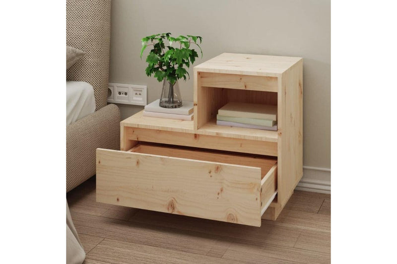 Bedside Cabinets 2 Pcs 60X34x51 Cm Solid Wood Pine Bedside Tables