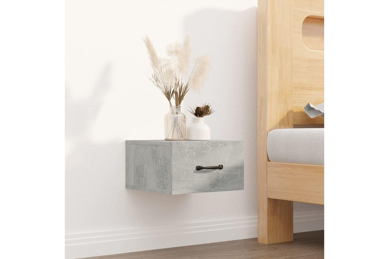 Wall-mounted Bedside Cabinets 2 pcs Concrete Grey 35x35x20 cm vidaXL