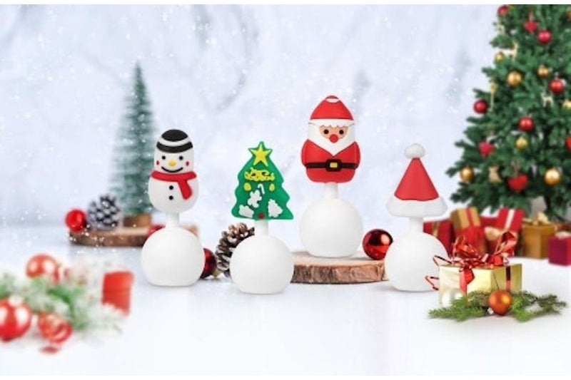 Haakaa: Silicone Breast Pump - Christmas Stopper Set (4 Set)