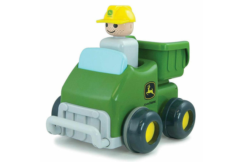 2x John Deere Push & Go Truck Kids Boys Vehicle Dump Tilt Box Toys Play 12m+ GRN