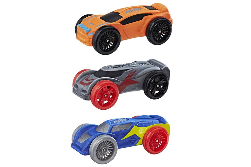 3pc NERF Nitro Foam Car Vehicle Kids Children Boys 5y+ Play Toys Assorted Colour