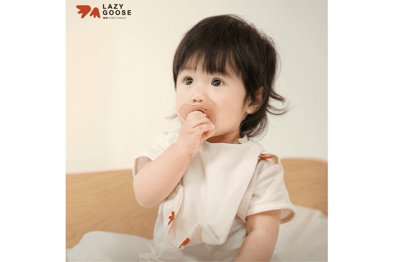 Lazy Goose Baby Cotton Bib