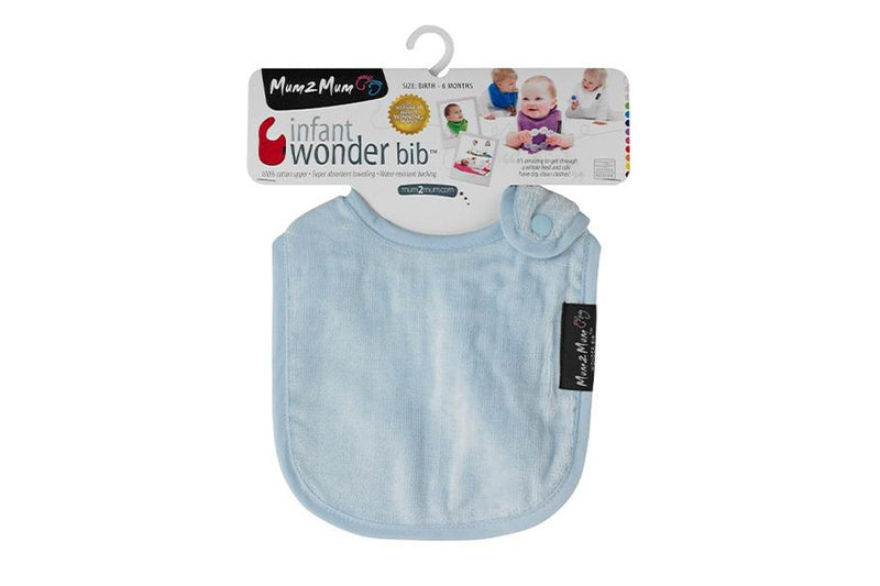 Mum 2 Mum: Infant Wonder Bib - Baby Blue