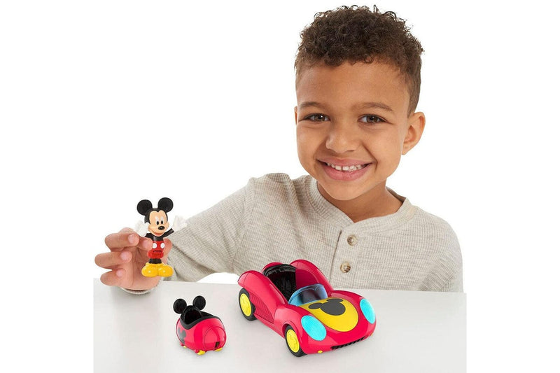 Disney Junior Mickey Mouse Transforming 15cm Vehicle w 8cm Figure Kids Toy 3y+