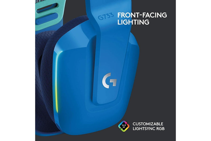 Logitech G733 LIGHTSPEED Wireless RGB Gaming Headset - Blue