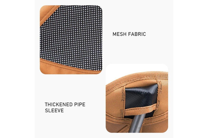 Naturehike Folding Moon Chair Outdoor Fishing Ultralight Portable Camping Chair Regular - Amber