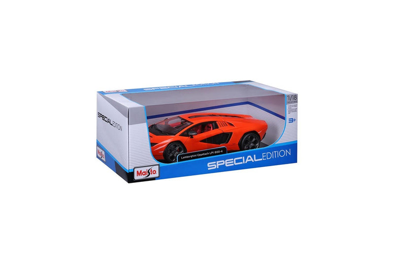 Maisto 1:18 2021 Lamborghini Countach LPI 800 4 Orange Diecast Model Car Toy 3y+