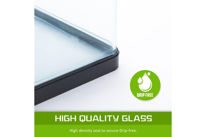 Dynamic Power Aquarium Fish Tank 52L Curved Glass Rgb Led Aquariums
