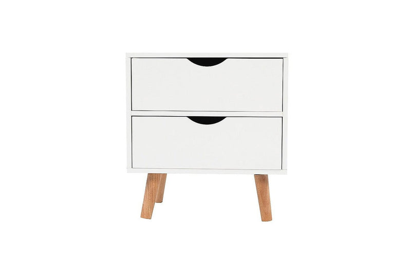 White Wood Drawers Side Nightstand Storage Cabinet Mdf 40 Inch Bedside Tables
