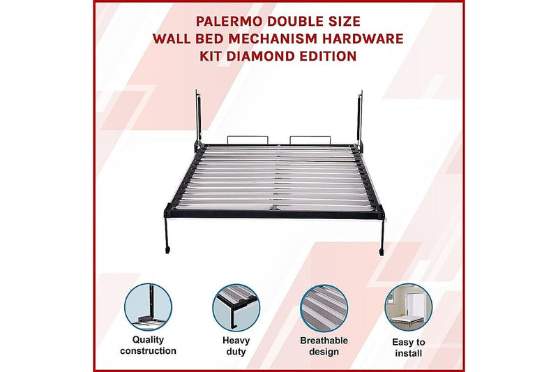 Palermo Double Size Wall Bed Mechanism Hardware Kit Diamond Edition