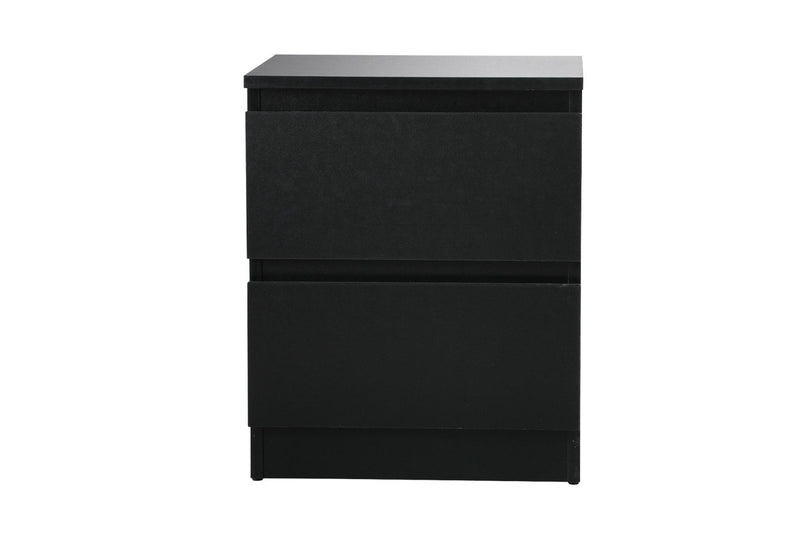 Oikiture Bedside Table Black