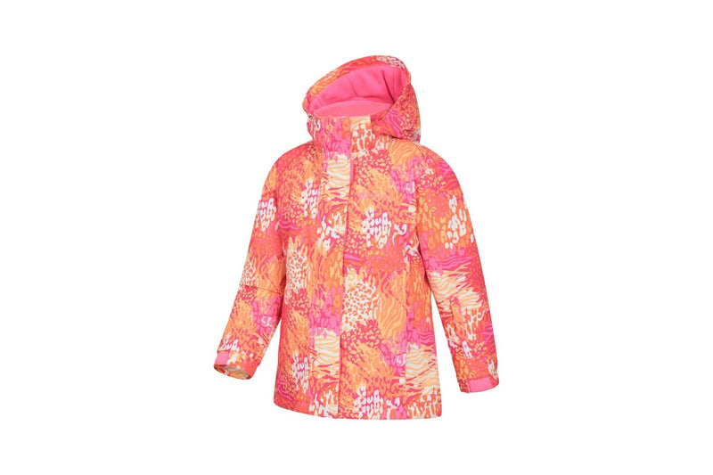 Mountain Warehouse Childrens/Kids Snowdrop Watercolour Ski Jacket (Bright Orange) (11-12 Years)