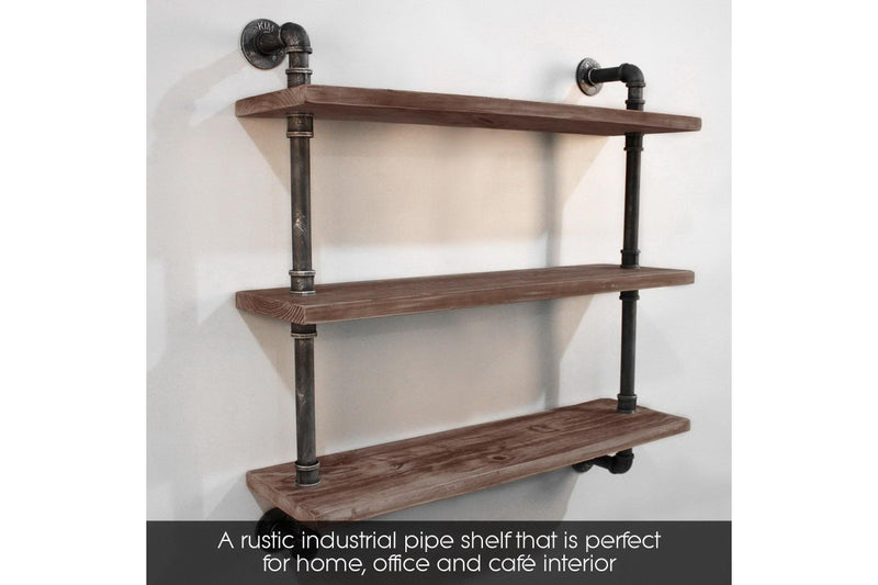 Artiss Floating DIY Pipe Shelf 3 Tiers - ISSA