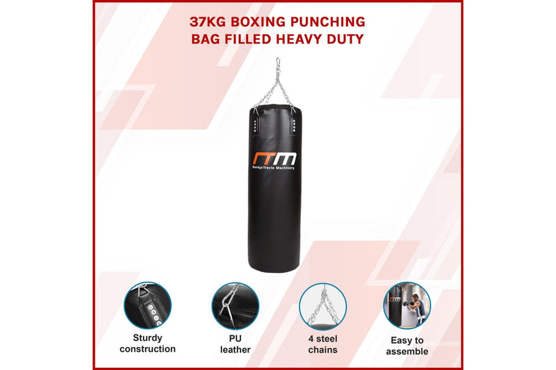 37kg Boxing Punching Bag Filled Heavy Duty
