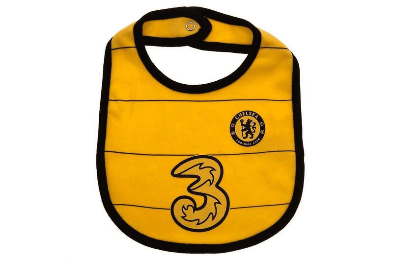 Chelsea FC Baby Bibs (Pack of 2) (Blue/Yellow) (One Size)