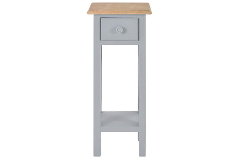 Side Table Grey 27x27x65.5 cm Wood vidaXL