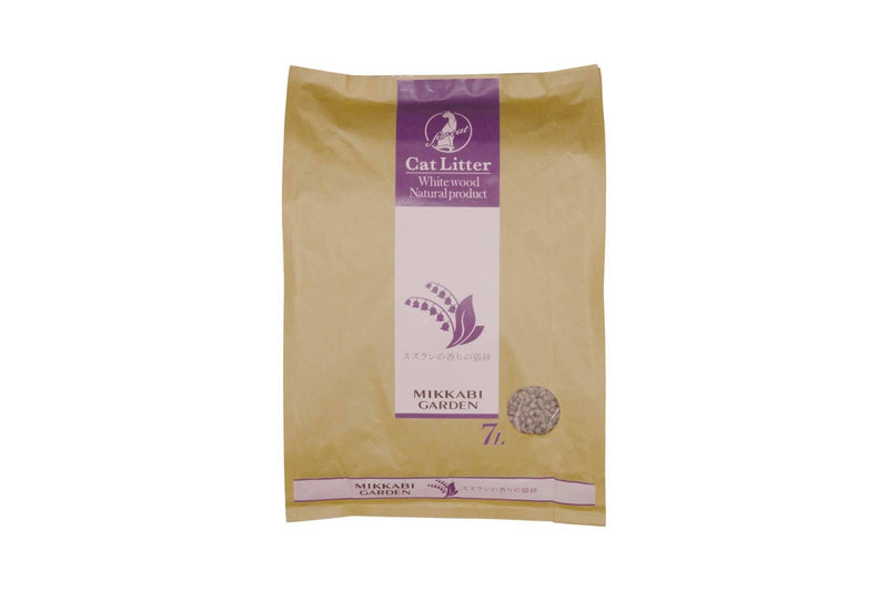 Petio Add Mate Mikkabi Garden White Wood Flushable Pet Cat Litter 7L Lily