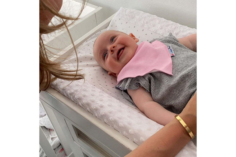 Spotty Giraffe The ChangeOver Baby Infant Portable Change Pad Cover White Trim