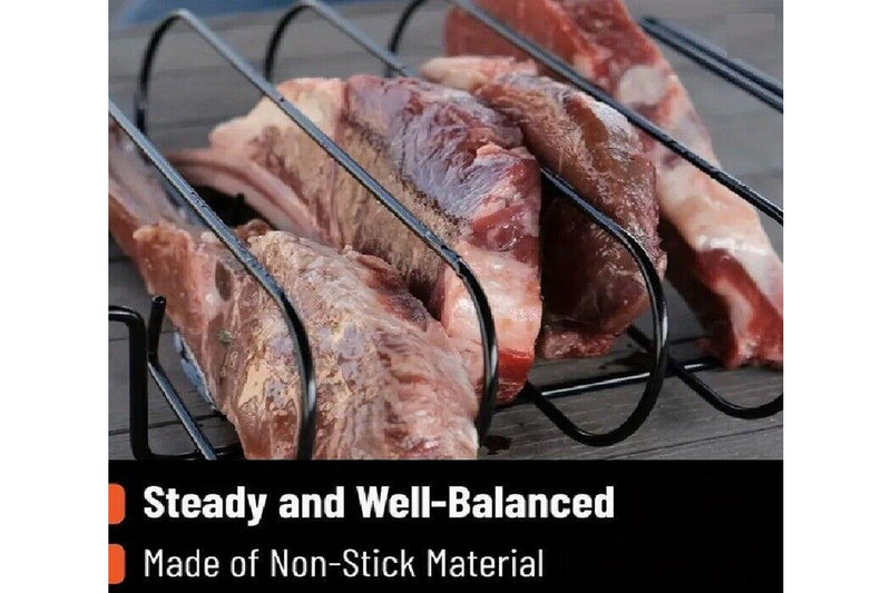 1 pc Rib Frame Holds Up To 4 Full Rib Frames For BBQ Smoking Frame Non-stick