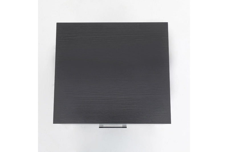 2X Bedside Table Side Storage Cabinet Nightstand Bedroom 1 Drawer Shelf Ella Black Bedside Tables