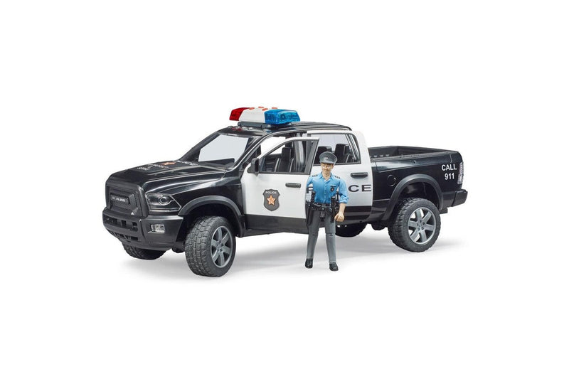 Bruder 1:16 RAM 38cm Police Truck Vehicle w Policeman Accessories Kids 4y+ Toy