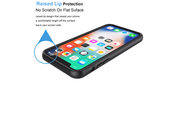 For Apple iPhone XS Max Case Drop Resistant Defender Tradies Heavy Duty Rugged Shockproof Tough Cover (Red)