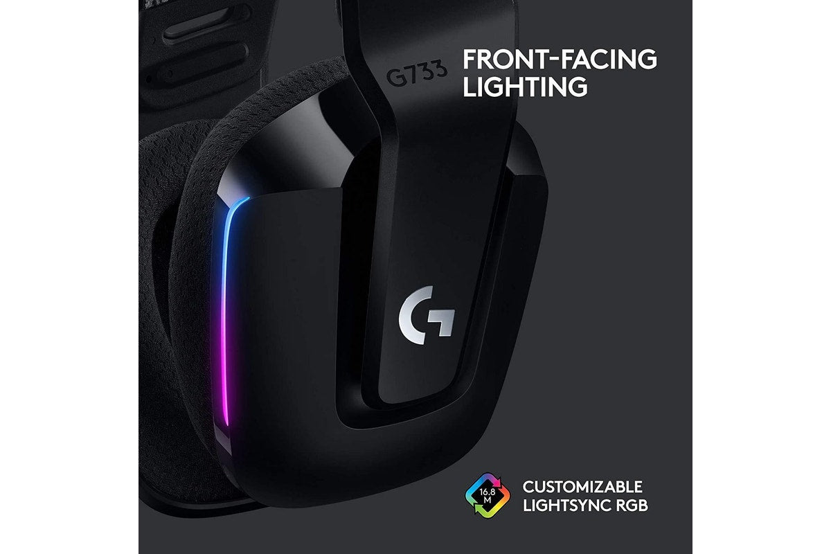 Logitech G733 LIGHTSPEED Wireless RGB Gaming Headset - Black
