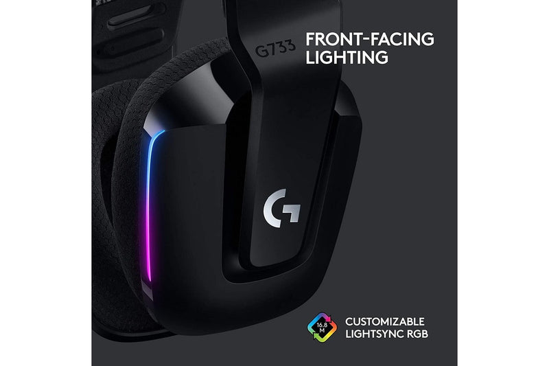 Logitech G733 LIGHTSPEED Wireless RGB Gaming Headset - Black