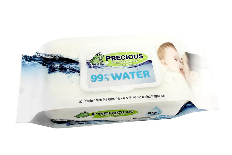 Precious - Water Wipes (80 Wipes, Carton 12)