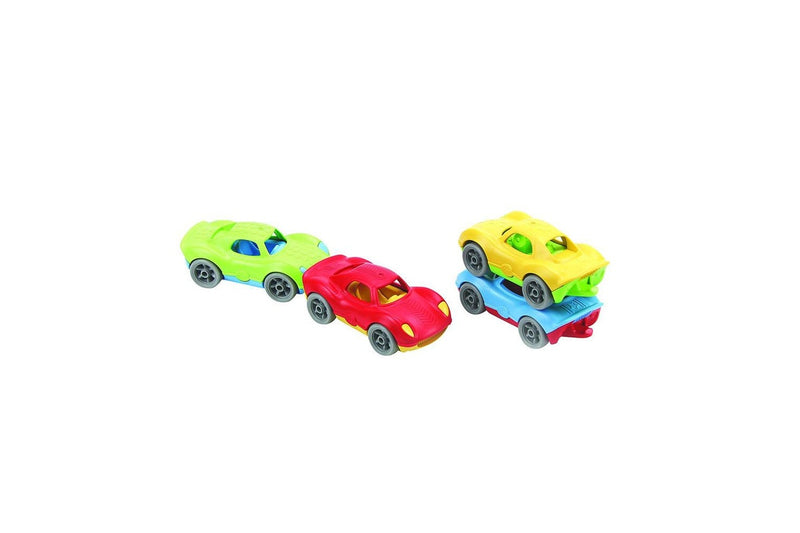 Green Toys Stack & Link Racers Kids Childrens Fun Toy Vehicle Playset 6m+