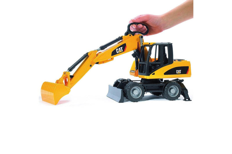 Bruder 1:16 Caterpillar 44cm Wheeled Excavator Toy Loader 4y+ Kids Toy Yellow