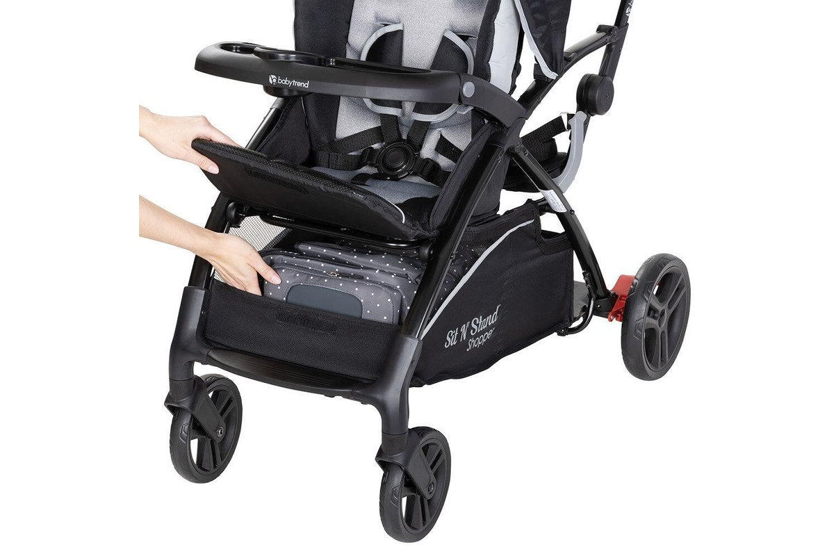 Baby Trend Sit N Stand Shopper Stroller Pram w Canopy Kids Baby Toddler Moondust