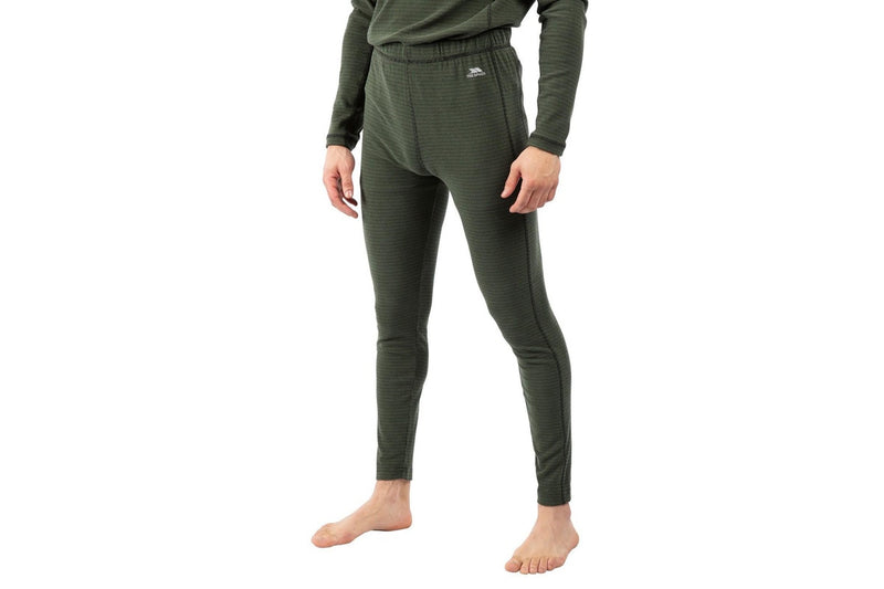 Trespass Mens Kirk Base Layer Bottoms (Ivy/Black) (XS)