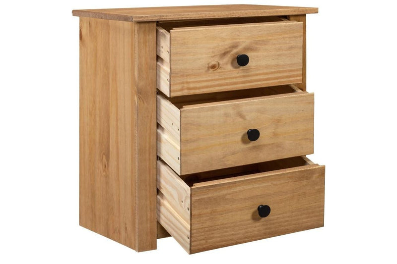 Bedside Cabinet 46X40x57 Cm Pinewood Panama Range Bedside Tables