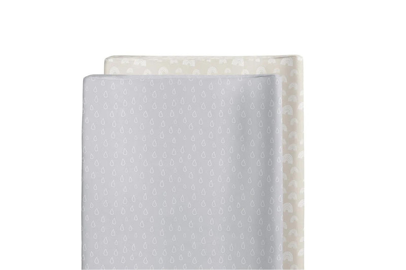 2PK Bubba Blue 48x82cm Nordic Waterproof Change Mat Cover Baby 0-12m Grey Sand