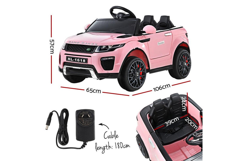 Rigo Kids Electric Ride On Car Range Rover-inspired Toy Cars Remote 12V Pink