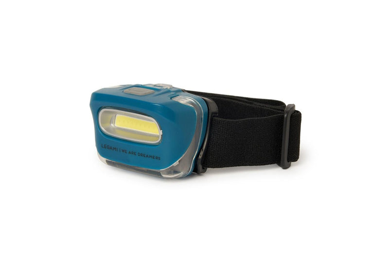 2x Legami COB SOS LED Headlamp Headlight Torch Light Hiking Camping Petrol Blue