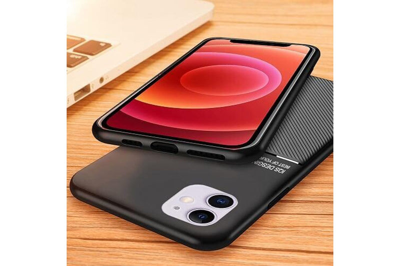 For Apple iPhone 12 Mini Business Style Luxury Matte Soft Silicone Drop Resistant Case Cover (Green)