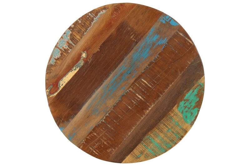 Side Table 45x(45-62) cm Solid Reclaimed Wood and Cast Iron vidaXL