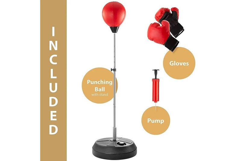 Freestanding Adjustable Height Boxing Punching Ball Set