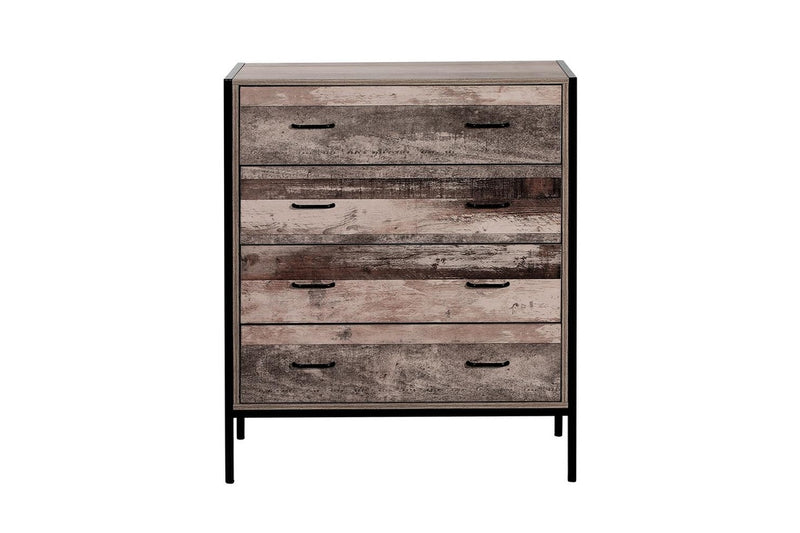 Chest of Drawers Tallboy Dresser Storage Cabinet Industrial Rustic