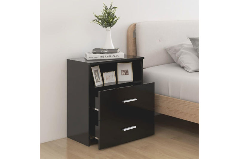 Bed Cabinet Black 50X32x60 Cm Bedside Tables