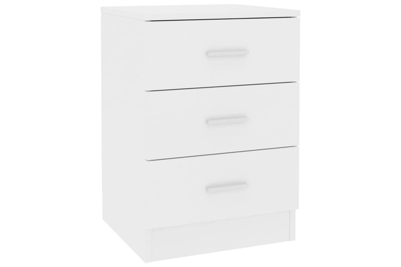 Bedside Cabinets 2 Pcs White 38X35x56 Cm Engineered Wood Bedside Tables